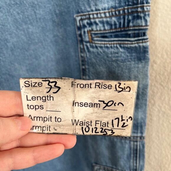 Hudson Womens High-Rise Welt Pocket Wide Leg Cargo jeans Size 33 - Picture 12 of 13